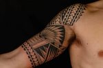 Этнический браслет тату (59 фото)